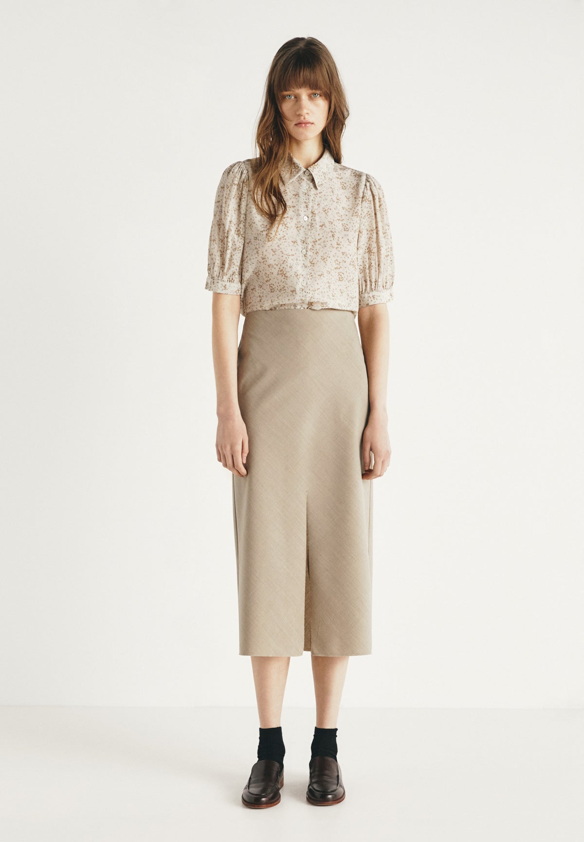 MASSCOB 売れ筋商品|||マスコブ Tシャツ トップス レディース Tops Beige TOPS AND SHIRTS S25 – MASSCOB