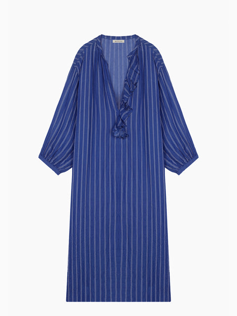 masscob linen dress Linen maxi dress Masscob Blue size 36 FR in Linen